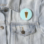 Badge Rond 5 Cm Milkshake de chocolat (En situation)