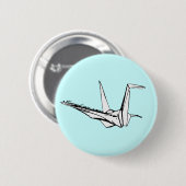 Badge Rond 5 Cm mille grues de papier (Devant & derrière)