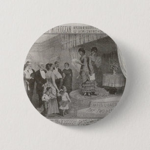Badge Rond 5 Cm Millie Christine / La Dame aux deux têtes