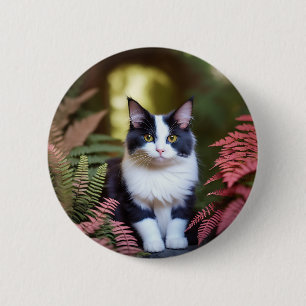 Badge Rond 5 Cm Millie Le Chat Ragdoll,