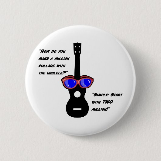 Badge Rond 5 Cm Million de dollar Uke (Devant)