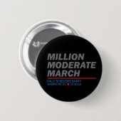 Badge Rond 5 Cm Million de mars modéré (Devant & derrière)