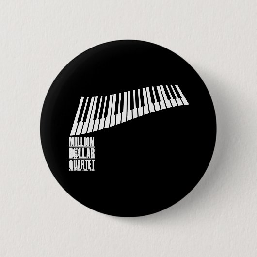 Badge Rond 5 Cm Million de piano de quartet du dollar - blanc (Devant)