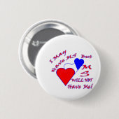 BADGE ROND 5 CM MILLISECONDE PAS HTR RWB (Devant & derrière)