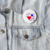 BADGE ROND 5 CM MILLISECONDE PAS HTR RWB (En situation)