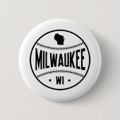 Badge Rond 5 Cm Milwaukee Baseball (Devant)