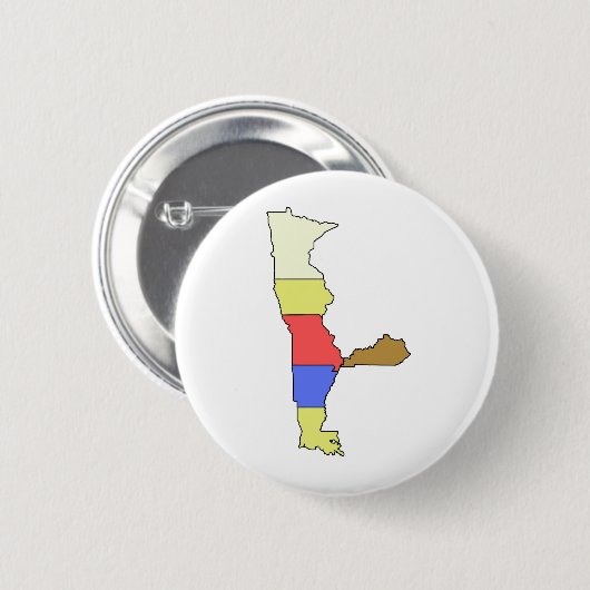 Badge Rond 5 Cm MIMAL l'Elf, le cinq chef d'Etat (Devant & derrière)