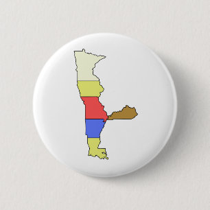 Badge Rond 5 Cm MIMAL l'Elf, le cinq chef d'Etat