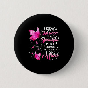 Badge Rond 5 Cm Mimi est mon ange gardien au ciel jour de commémor