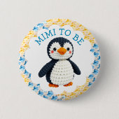 Badge Rond 5 Cm Mimi to Be | Boy's Baby Shower (Devant)