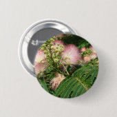 Badge Rond 5 Cm mimosa fleurissant 2010 (Devant & derrière)