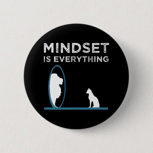 Badge Rond 5 Cm Mindset Is Everything Motivational Quote