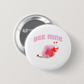 Badge Rond 5 Cm Mine d'abeille (Devant & derrière)
