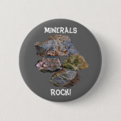 Badge Rond 5 Cm Minerals Rock Collecteurs amusants (Devant)