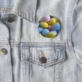 Badge Rond 5 Cm Mini-oeufs au chocolat (En situation)