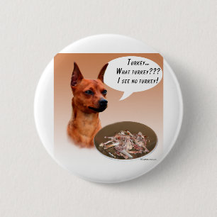 Badge Rond 5 Cm Miniature Pinscher Turquie