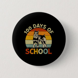 Badge Rond 5 Cm Miniature Schnauzer Chien Retro Garçons Filles 100