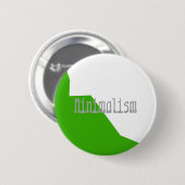 Badge Rond 5 Cm Minimalisme Vert Blanc (Devant & derrière)