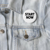 Badge Rond 5 Cm Minimalist bold start now text (En situation)