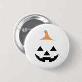 Badge Rond 5 Cm Minimalist Scary Pumpkin (Devant & derrière)