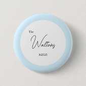 Badge Rond 5 Cm Minimalistic Wedding Button (Devant)