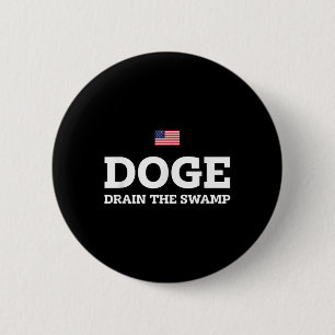Badge Rond 5 Cm Ministère De L'Efficacité Gouvernementale Doge Dra