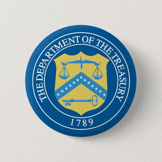 Badge Rond 5 Cm Ministère du Trésor (Devant)
