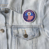 Badge Rond 5 Cm Minnesota (En situation)