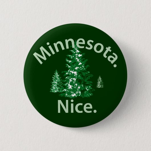 Badge Rond 5 Cm Minnesota Nice. Point ! (Devant)