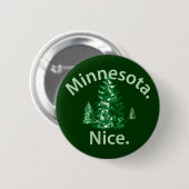 Badge Rond 5 Cm Minnesota Nice. Point ! (Devant & derrière)