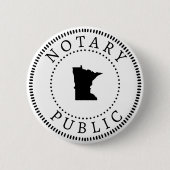 Badge Rond 5 Cm Minnesota Notaire Public (Devant)