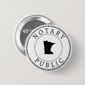 Badge Rond 5 Cm Minnesota Notaire Public (Devant & derrière)