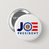 Badge Rond 5 Cm Minnesota pour Joe 2020 (Devant & derrière)
