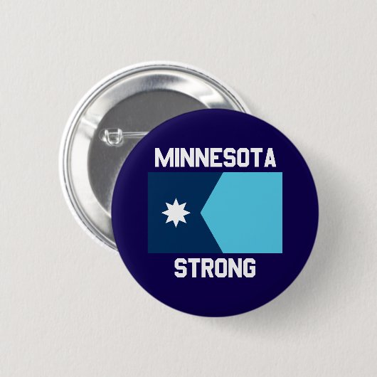 Badge Rond 5 Cm Minnesota Strong Button (Devant & derrière)
