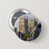 Badge Rond 5 Cm Minster Angleterre (Devant & derrière)