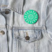 Badge Rond 5 Cm Minty Mandala (En situation)