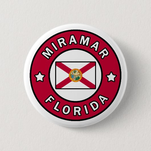 Badge Rond 5 Cm Miramar Floride (Devant)
