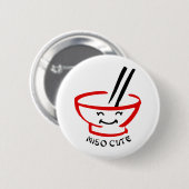 Badge Rond 5 Cm Miso mignon (Devant & derrière)