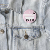 Badge Rond 5 Cm Miso mignon (En situation)