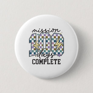 Badge Rond 5 Cm Mission 100 Jours Terminer Funny 100 Jours D'École