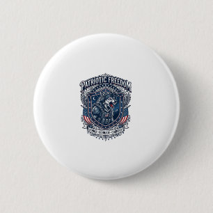 Badge Rond 5 Cm Mission de nuit patriotique Patriot Wolf Militaire
