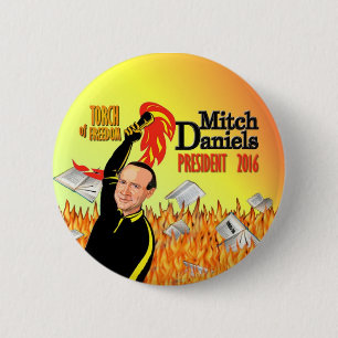Badge Rond 5 Cm Mitch Daniels pour le président 2016