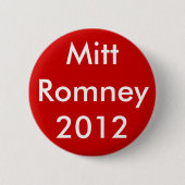 Badge Rond 5 Cm Mitt Romney 2012 (Devant)