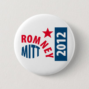 Badge Rond 5 Cm Mitt Romney 2012