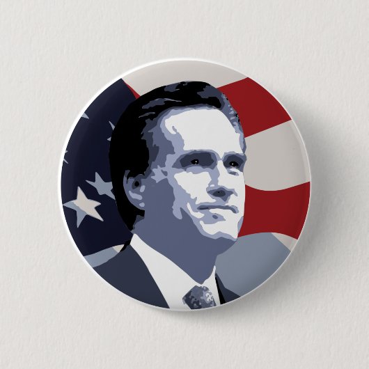 Badge Rond 5 Cm Mitt Romney 2012 (Devant)