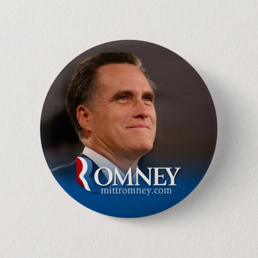 Badge Rond 5 Cm Mitt Romney 2012 - photo pinback (Devant)