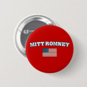 Badge Rond 5 Cm Mitt Romney Amérique (Devant & derrière)