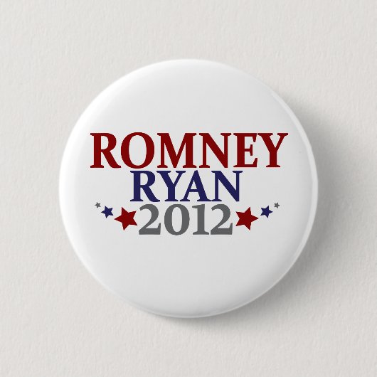 Badge Rond 5 Cm Mitt Romney Paul Ryan 2012 (Devant)