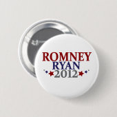 Badge Rond 5 Cm Mitt Romney Paul Ryan 2012 (Devant & derrière)