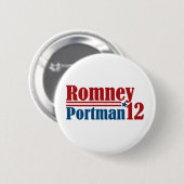 Badge Rond 5 Cm Mitt Romney Rob Portman 2012 (Devant & derrière)